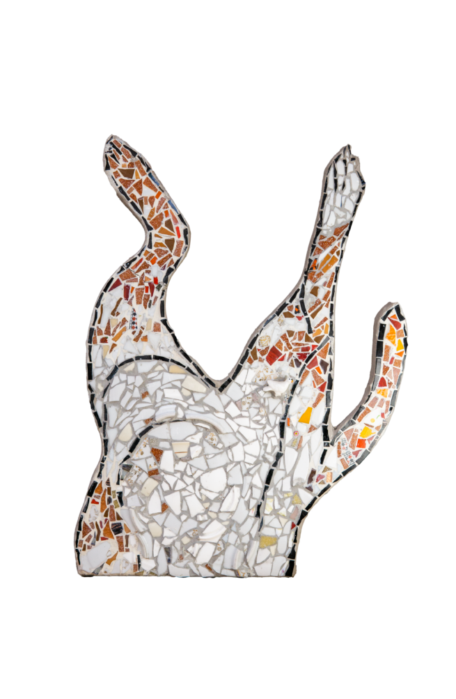 Mozaiek werkt van kattenpootjes